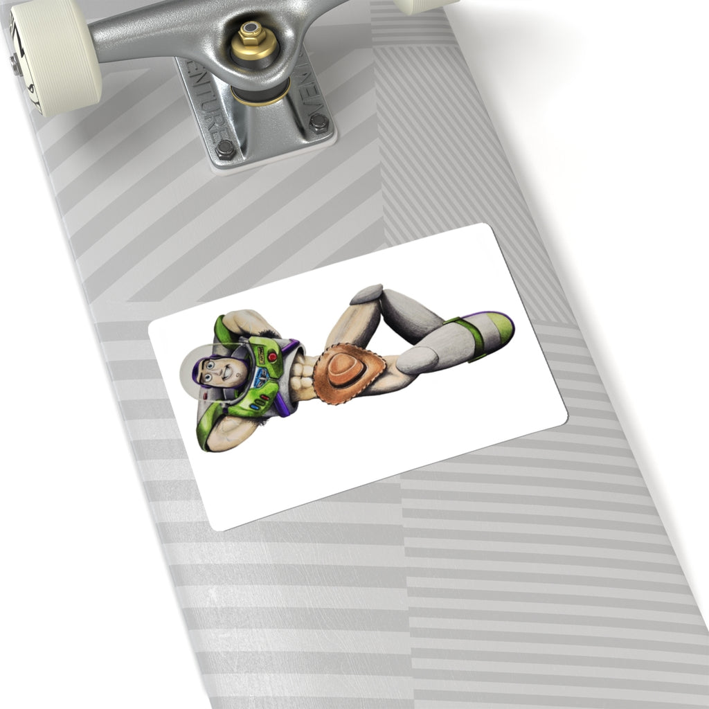 All Woody, No Buzz Kiss-Cut Sticker