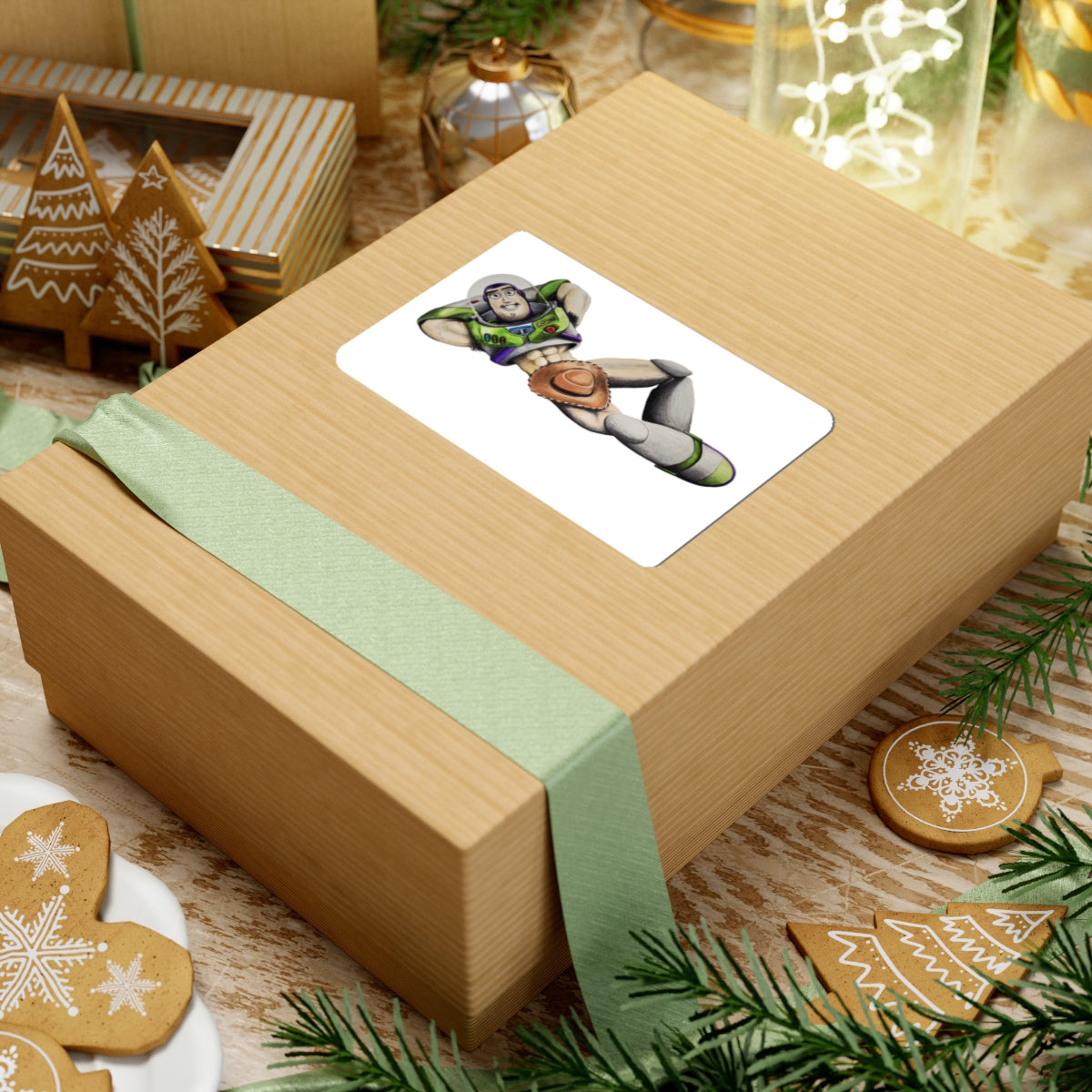 All Woody, No Buzz Kiss-Cut Sticker