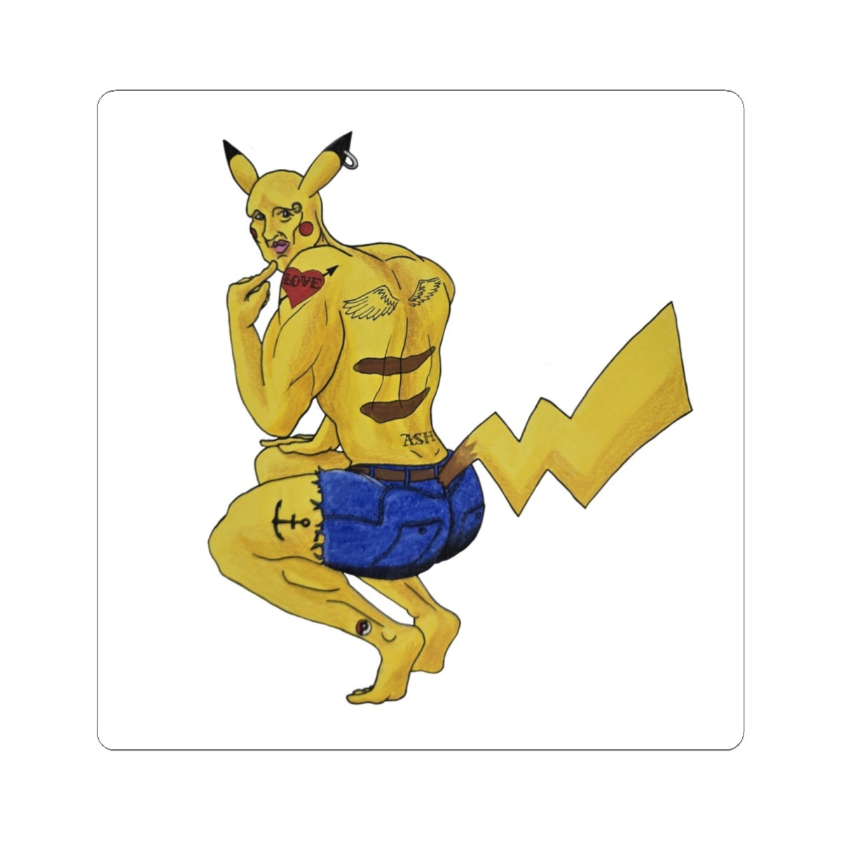 Pikadude Kiss-Cut Sticker